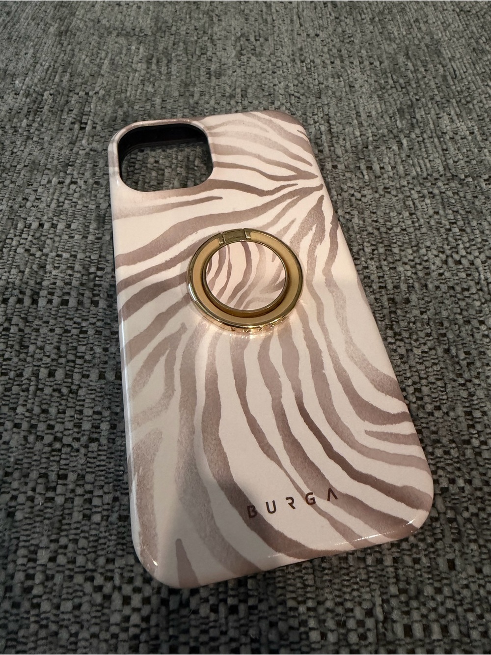 BURGA Elegant Phone Case with Gold Ring
